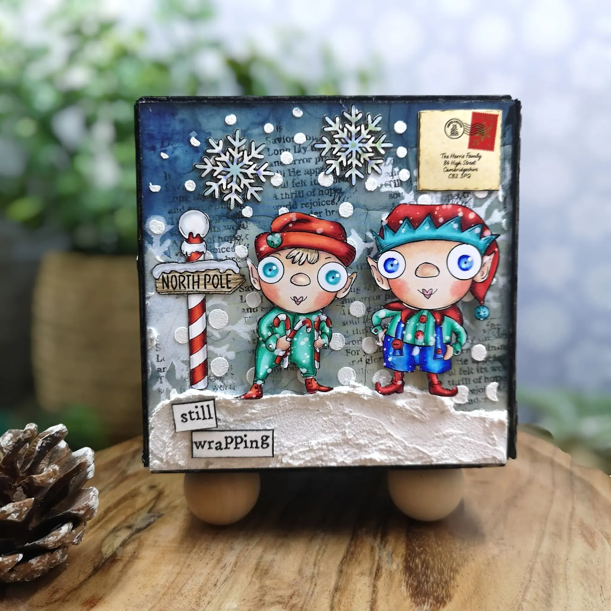 AALL & CREATE AALL & CREATE JANET KLEIN #1313 NORTH POLE A7 CLEAR STAMP SET