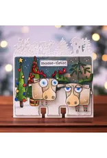 AALL & CREATE AALL & CREATE JANET KLEIN #1312 MOOSE-TLETOE A7 CLEAR STAMP SET
