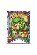 AALL & CREATE AALL & CREATE JANET KLEIN #1312 MOOSE-TLETOE A7 CLEAR STAMP SET