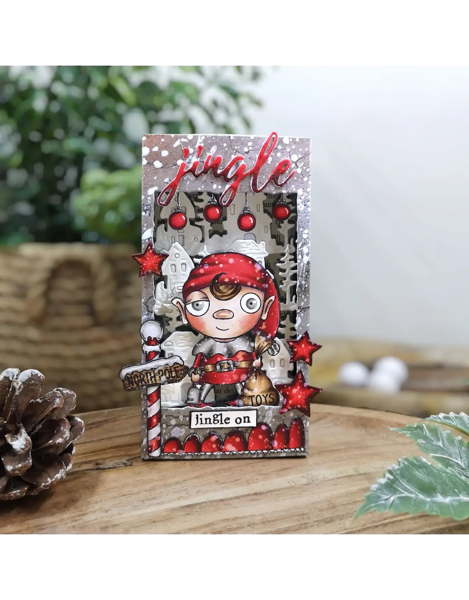 AALL & CREATE AALL & CREATE JANET KLEIN #1311 ELF MADE A7 CLEAR STAMP SET