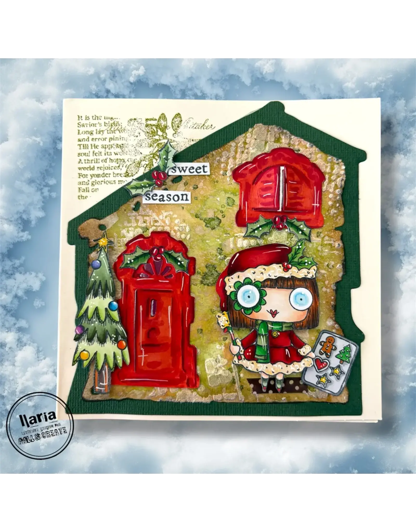AALL & CREATE AALL & CREATE JANET KLEIN #1310 EMILY ANNE'S SWEET SEASON A7 CLEAR STAMP SET