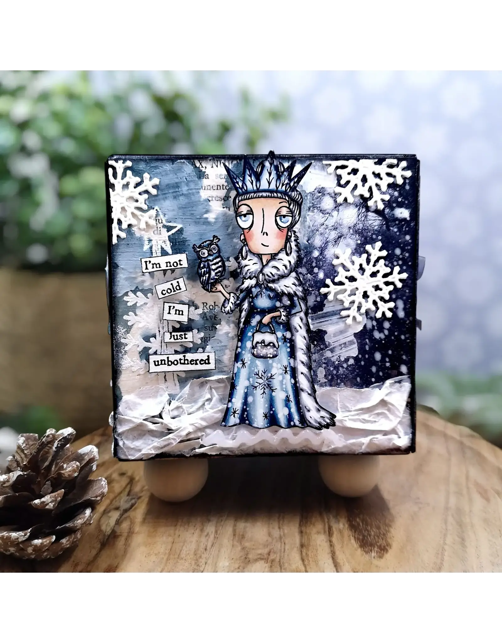 AALL & CREATE AALL & CREATE JANET KLEIN #1308 ICE QUEEN DEE A7 CLEAR STAMP SET