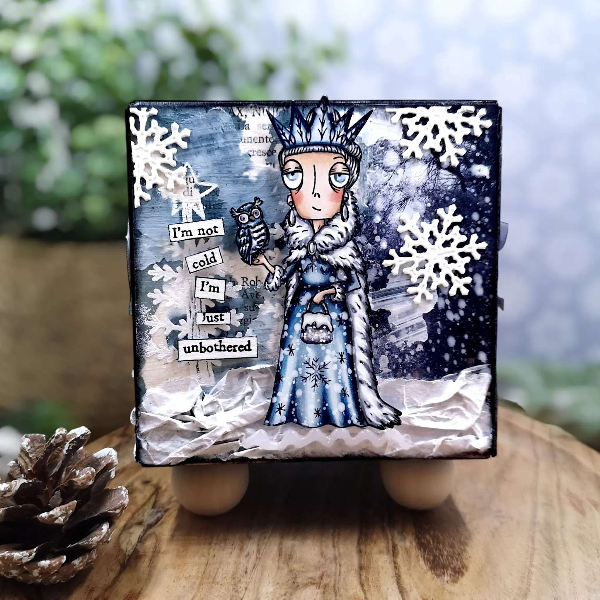 AALL & CREATE AALL & CREATE JANET KLEIN #1308 ICE QUEEN DEE A7 CLEAR STAMP SET