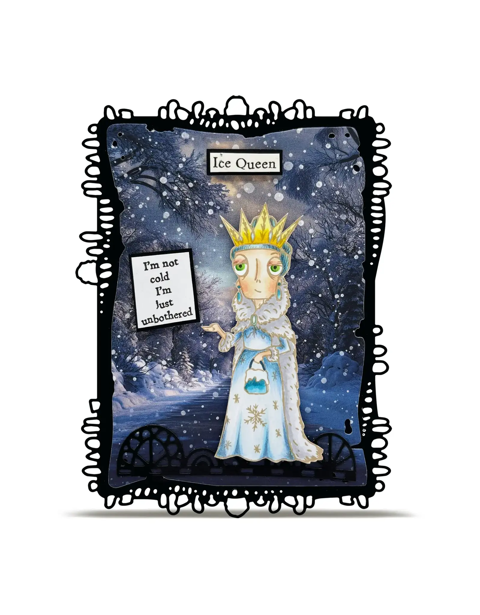 AALL & CREATE AALL & CREATE JANET KLEIN #1308 ICE QUEEN DEE A7 CLEAR STAMP SET