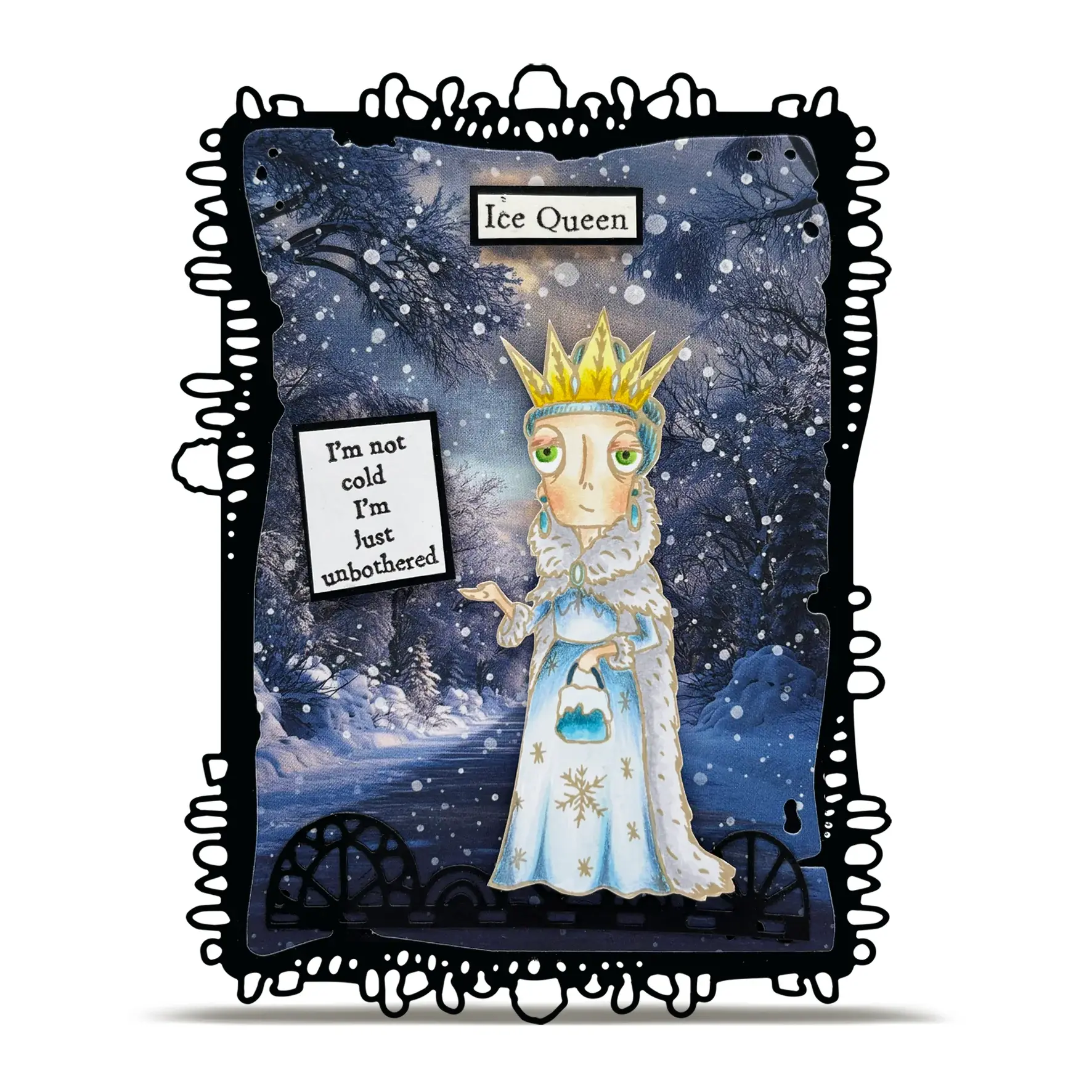 AALL & CREATE AALL & CREATE JANET KLEIN #1308 ICE QUEEN DEE A7 CLEAR STAMP SET