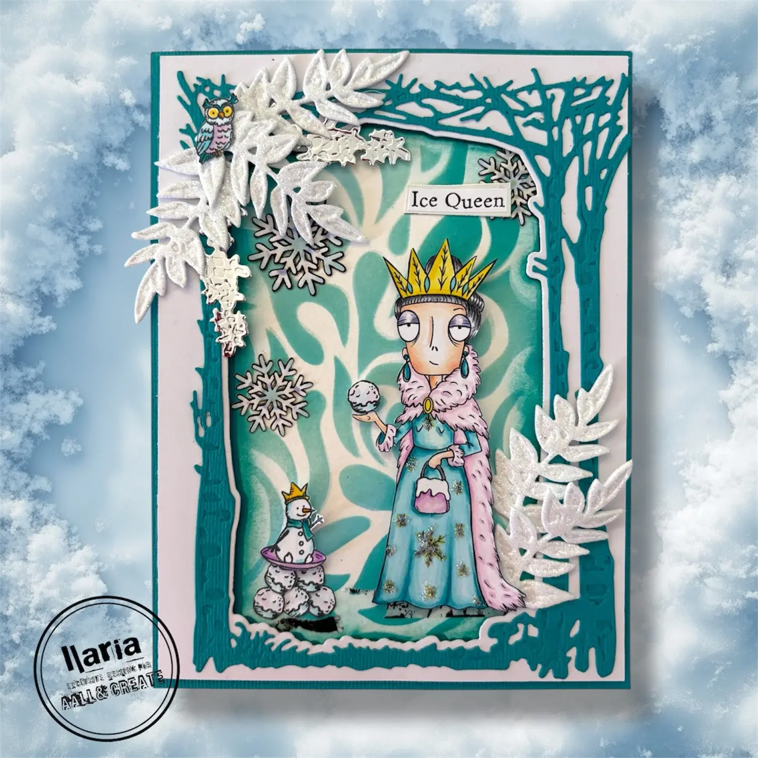 AALL & CREATE AALL & CREATE JANET KLEIN #1308 ICE QUEEN DEE A7 CLEAR STAMP SET