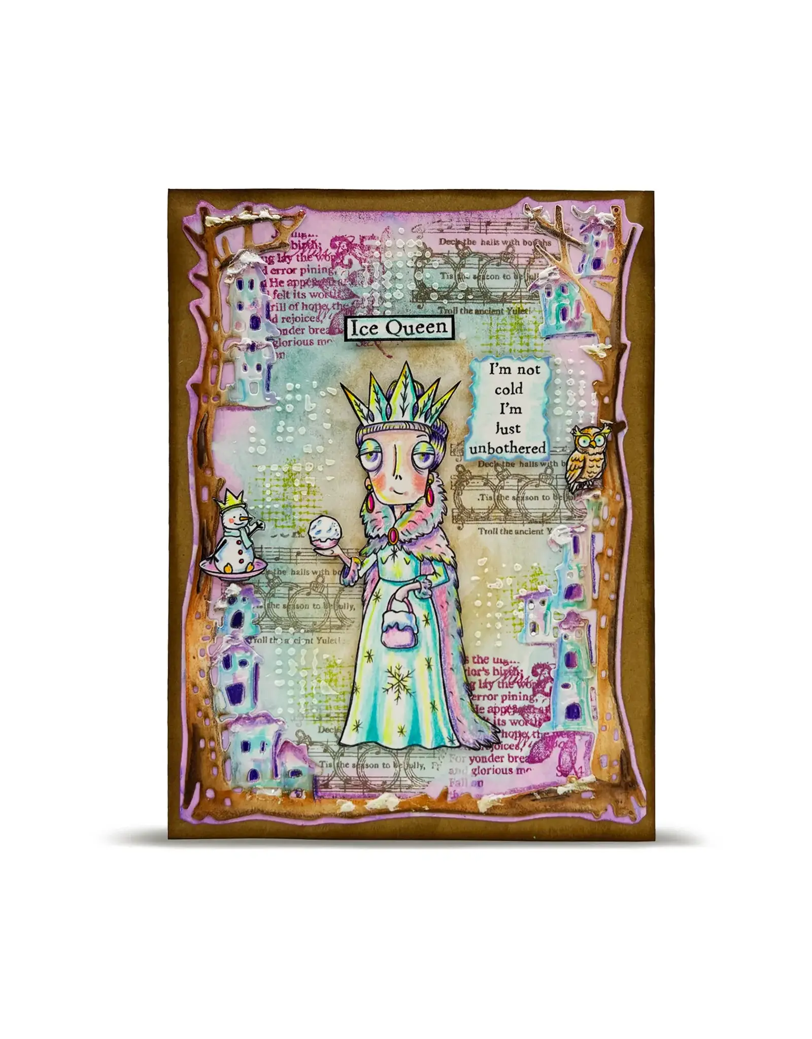AALL & CREATE AALL & CREATE JANET KLEIN #1308 ICE QUEEN DEE A7 CLEAR STAMP SET