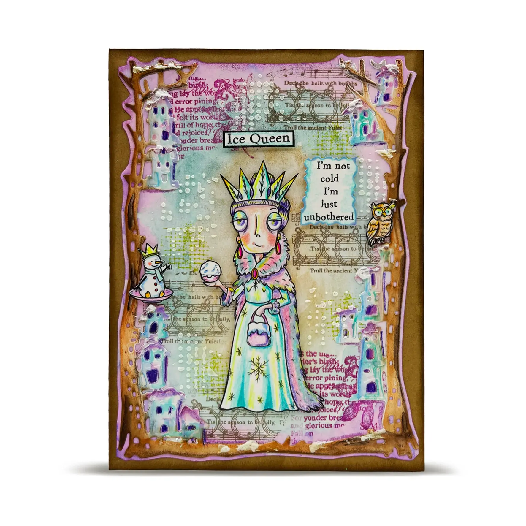 AALL & CREATE AALL & CREATE JANET KLEIN #1308 ICE QUEEN DEE A7 CLEAR STAMP SET