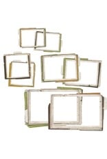 49 AND MARKET 49 AND MARKET VINTAGE ORCHARD STACKED FRAMES CHIPBOARD SET 42 PIECES