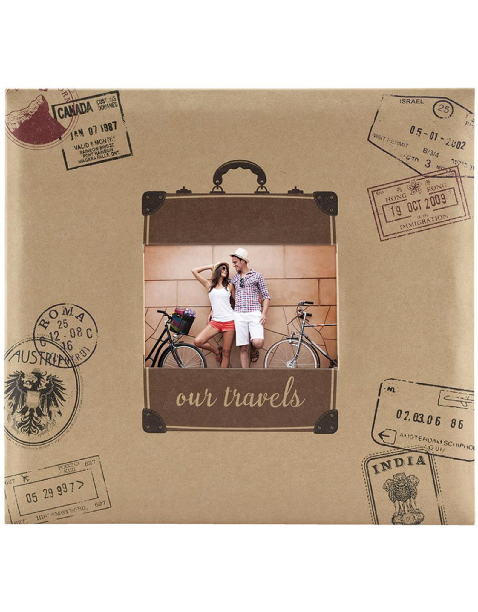 MBI MBI EXPRESSIONS OUR TRAVELS POST-BOUND 12X12 ALBUM WITH WINDOW