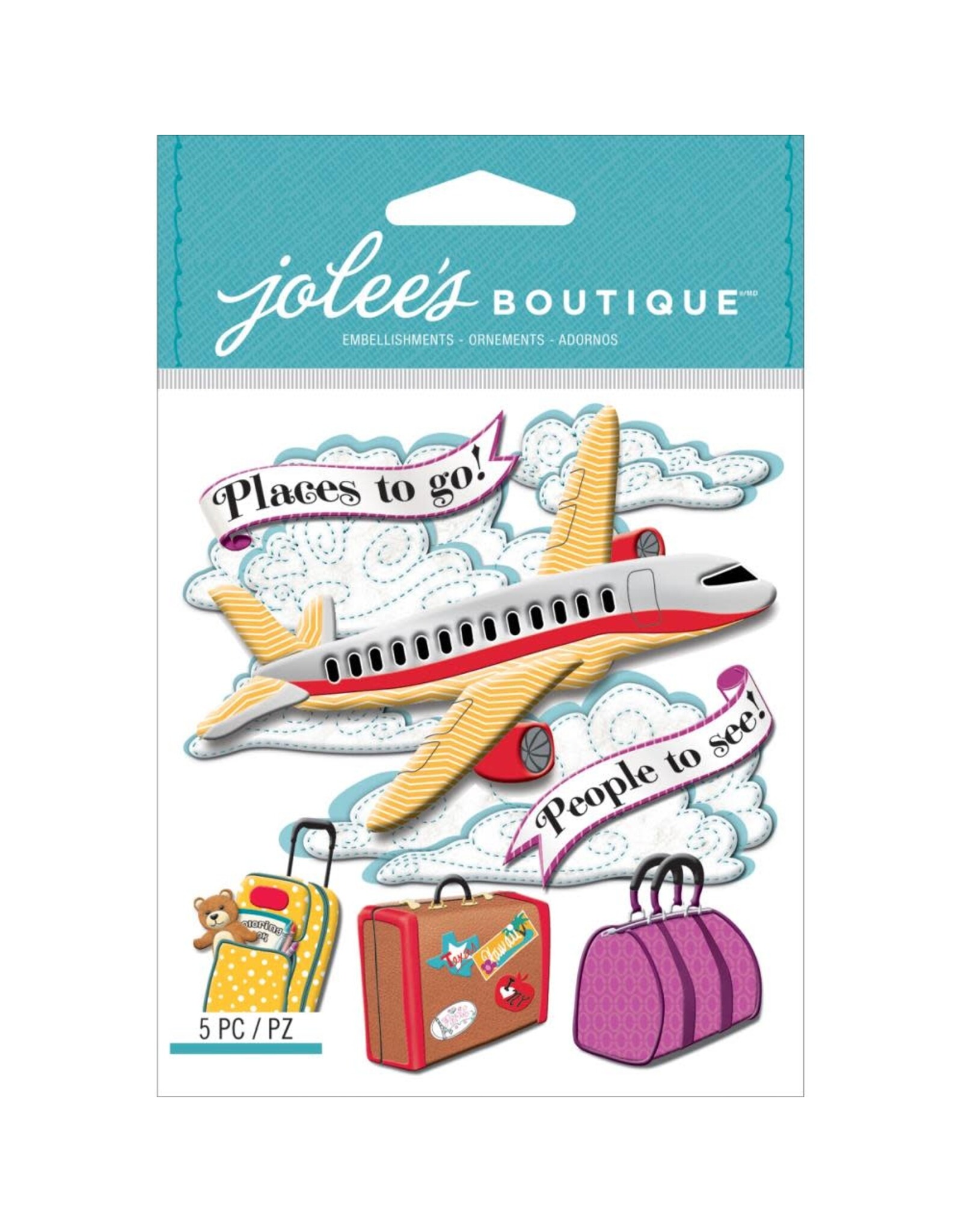 JOLEE’S JOLEE'S BOUTIQUE AIRPLANE DIMENSIONAL STICKERS