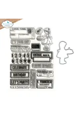 ELIZABETH CRAFT DESIGNS ELIZABETH CRAFT DESIGNS PLANNER ESSENTIALS CELEBRATIONS 2 CLEAR STAMP AND DIE SET