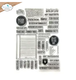 ELIZABETH CRAFT DESIGNS ELIZABETH CRAFT DESIGNS PLANNER ESSENTIALS ABOUT ME CLEAR STAMP SET