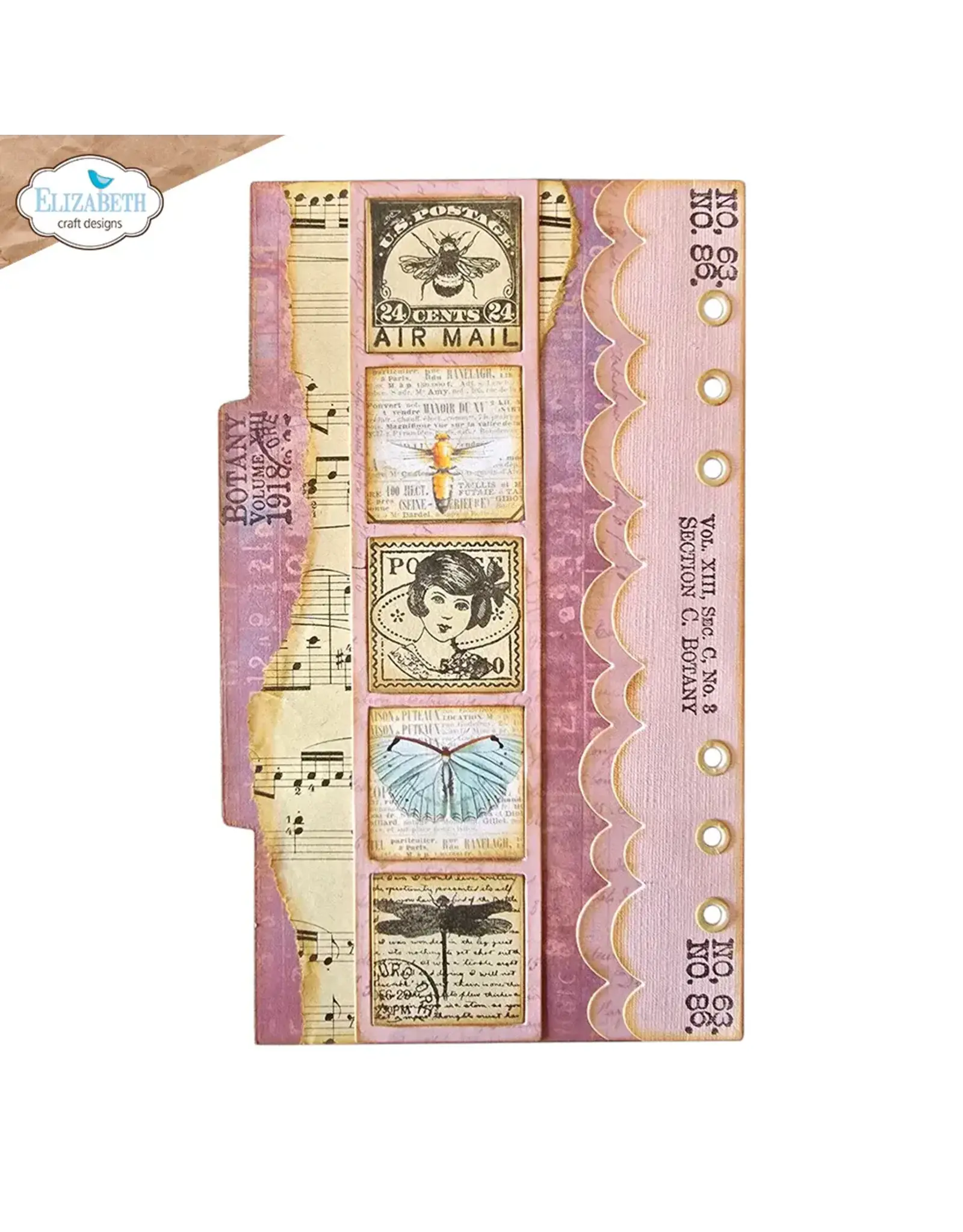 ELIZABETH CRAFT DESIGNS ELIZABETH CRAFT DESIGNS PLANNER ESSENTIALS POSTAGE STAMPS 3 CLEAR STAMP SET
