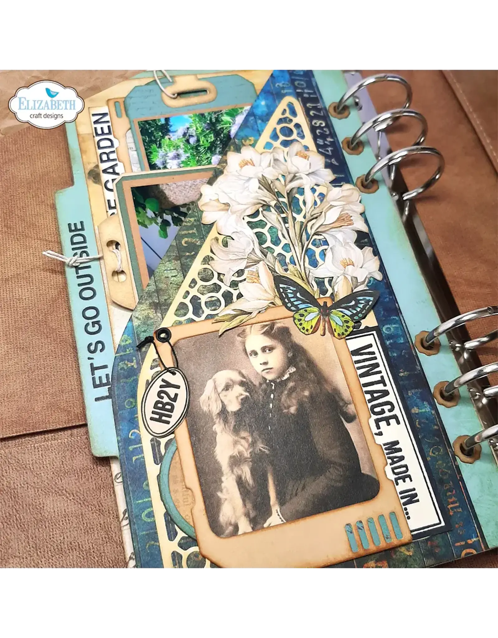 ELIZABETH CRAFT DESIGNS ELIZABETH CRAFT DESIGNS PLANNER ESSENTIALS PAGE WITH LARGE TAB 2 DIE SET