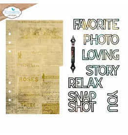 ELIZABETH CRAFT DESIGNS ELIZABETH CRAFT DESIGNS PLANNER ESSENTIALS PAGE WITH LARGE TAB 1 DIE SET