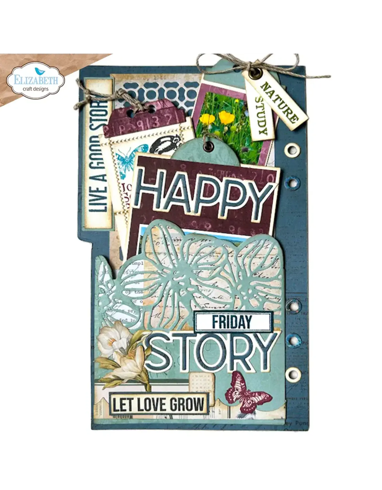 ELIZABETH CRAFT DESIGNS ELIZABETH CRAFT DESIGNS PLANNER ESSENTIALS PAGE WITH LARGE TAB 1 DIE SET