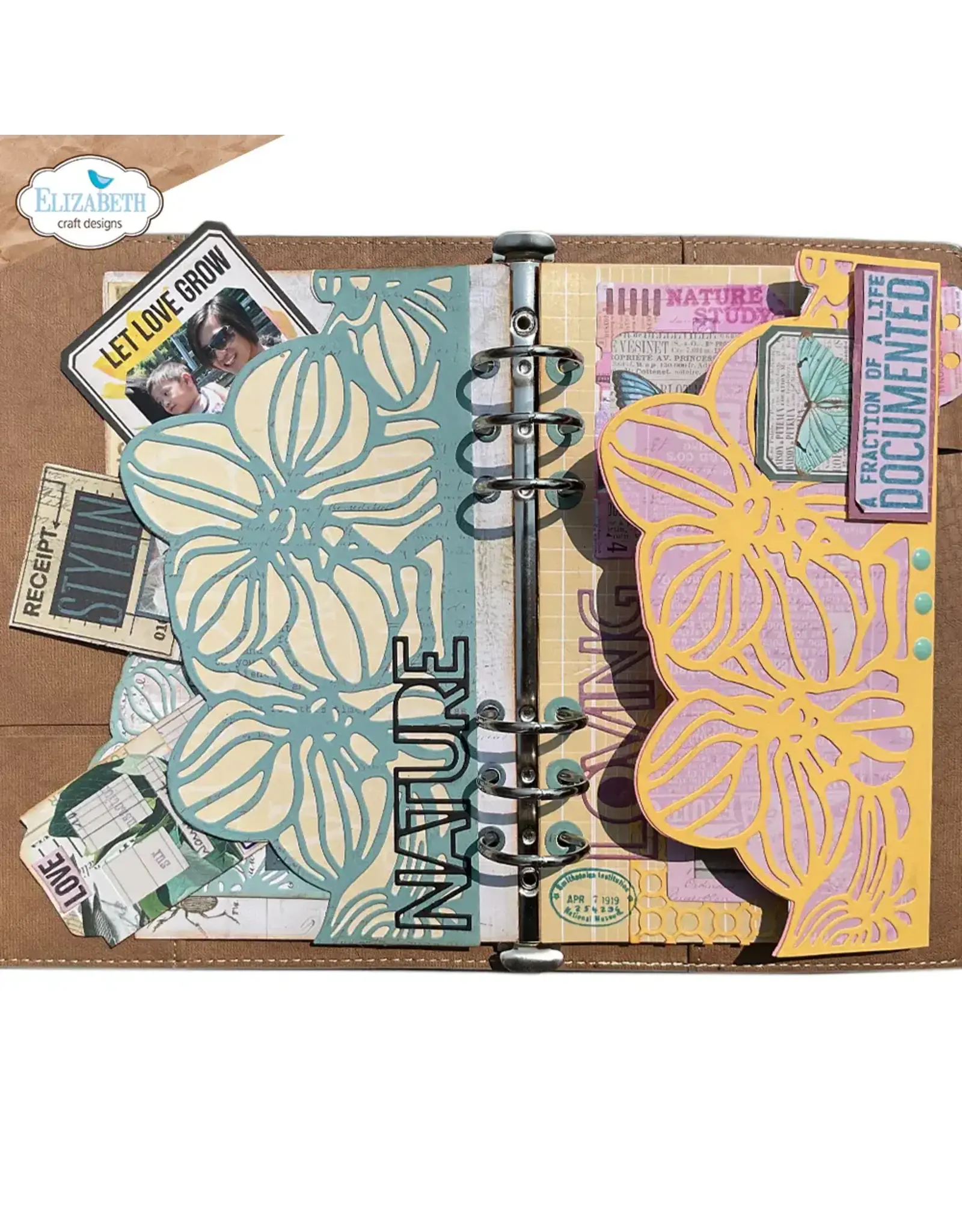 ELIZABETH CRAFT DESIGNS ELIZABETH CRAFT DESIGNS PLANNER ESSENTIALS BORDERPAGE WITH FLOWERS DIE SET