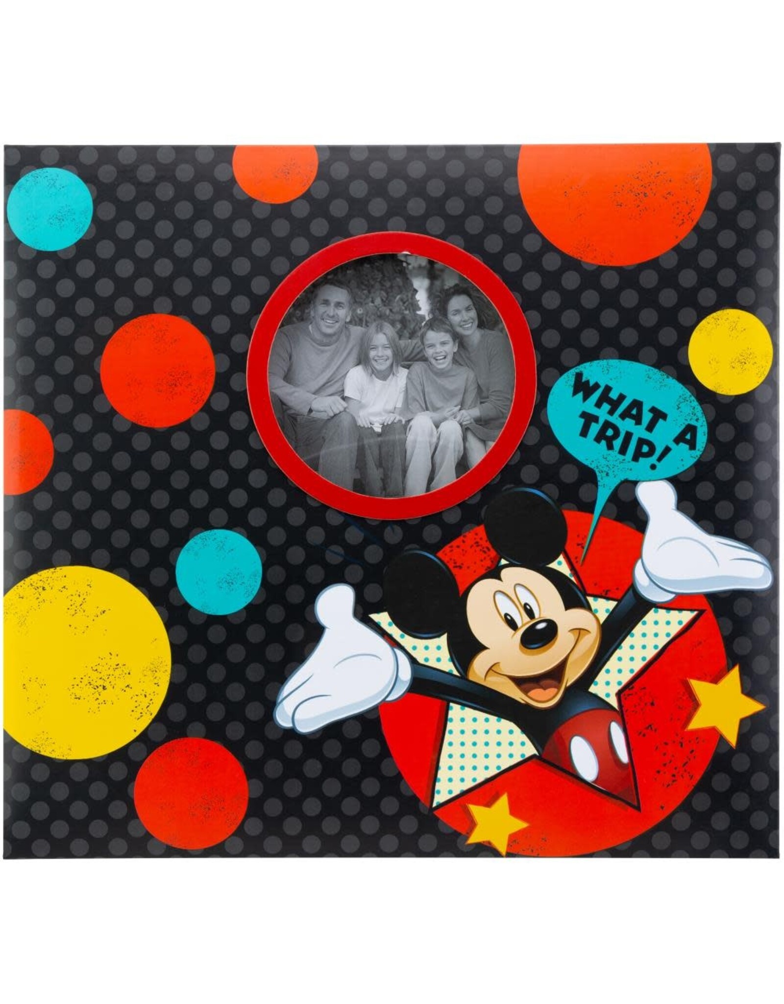 EK SUCCESS EK SUCCESS WHAT A TRIP BLACK WITH DOTS SCRAPBOOK ALBUM 12X12