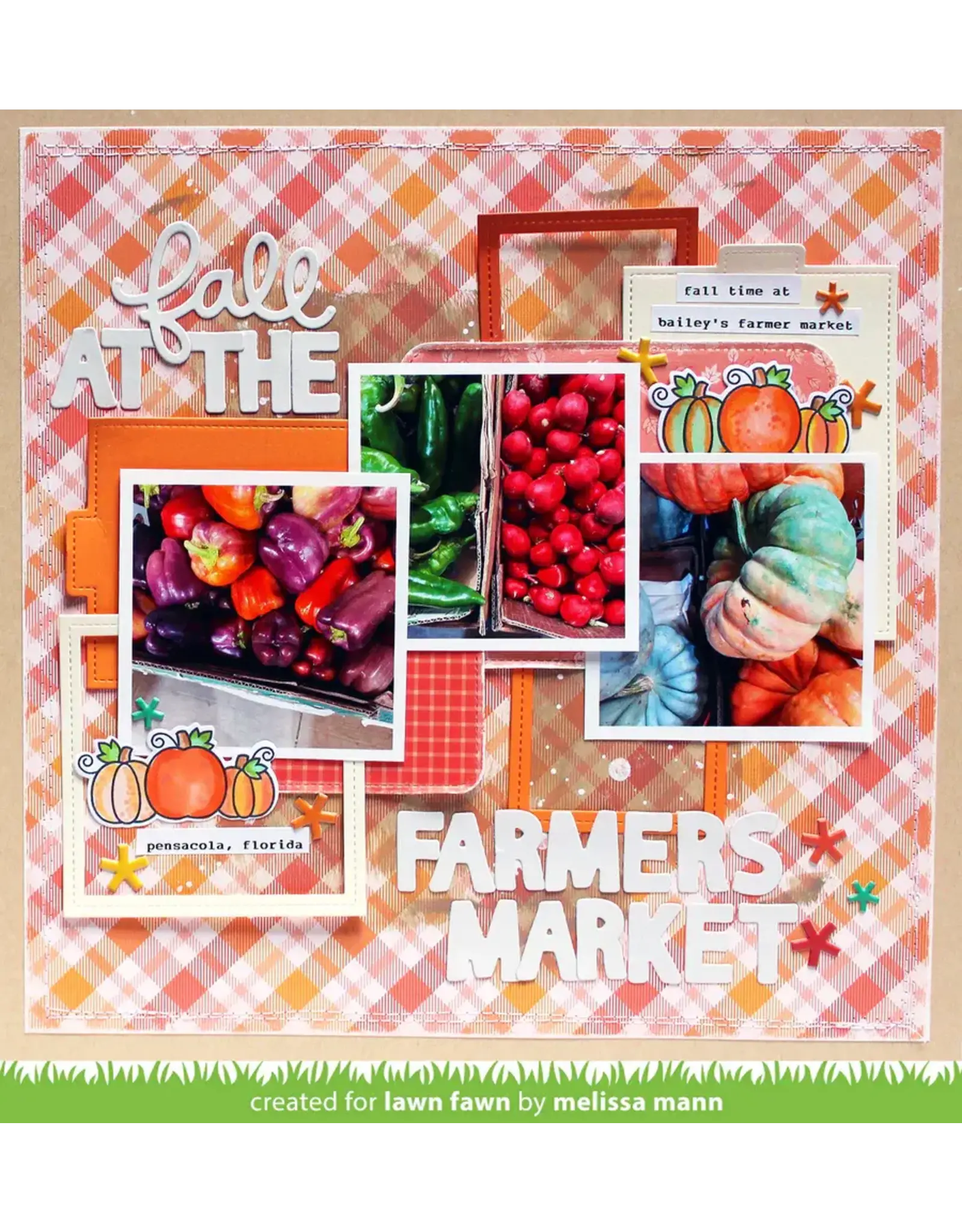 LAWN FAWN LAWN FAWN FAVORITE FLANNEL FALL 12x12 COLLECTION PACK 12 SHEETS