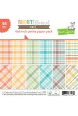 LAWN FAWN LAWN FAWN FAVORITE FLANNEL FALL 6x6 PETITE PAPER PACK 36 SHEETS