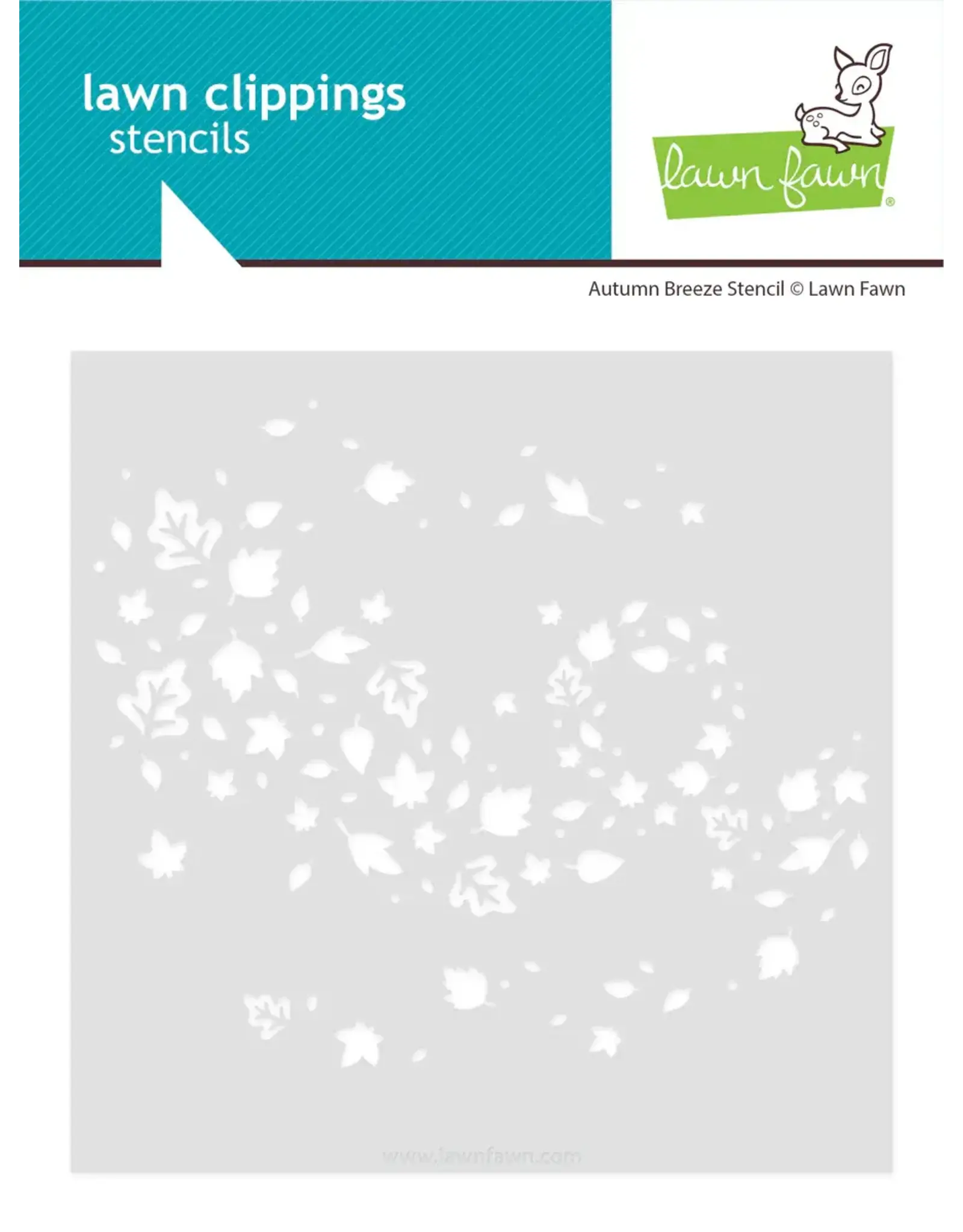 LAWN FAWN LAWN FAWN AUTUMN BREEZE 6x6 STENCIL