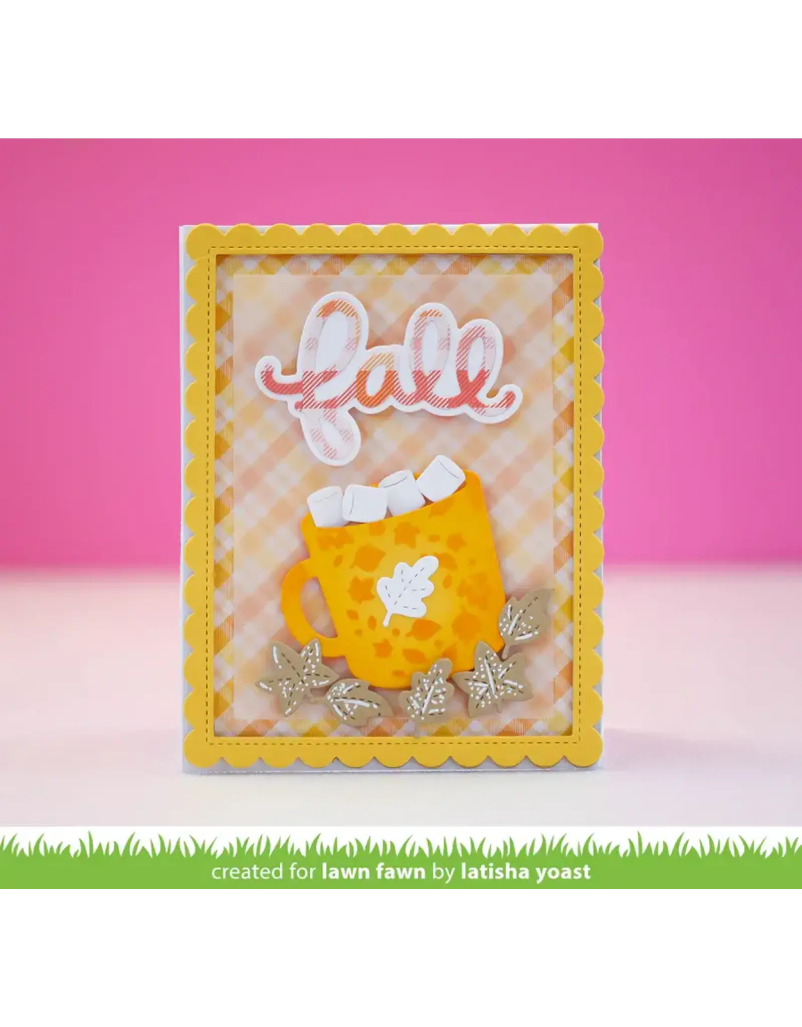 LAWN FAWN LAWN FAWN AUTUMN BREEZE 6x6 STENCIL