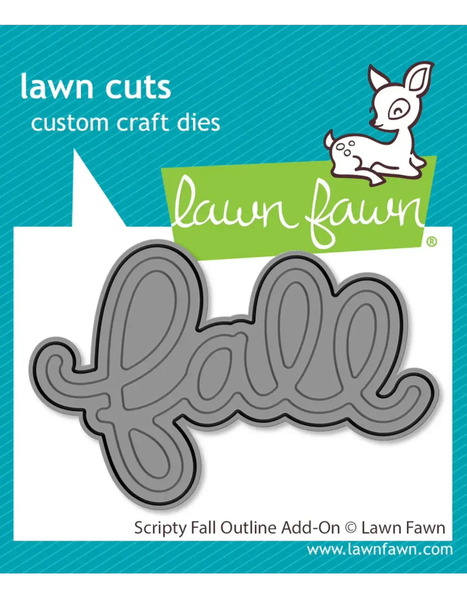 LAWN FAWN LAWN FAWN SCRIPTY FALL OUTLINE ADD-ON DIE
