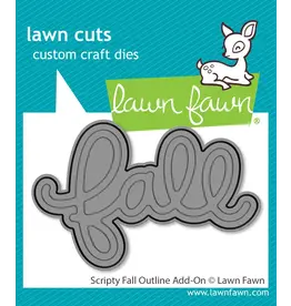 LAWN FAWN LAWN FAWN SCRIPTY FALL OUTLINE ADD-ON DIE
