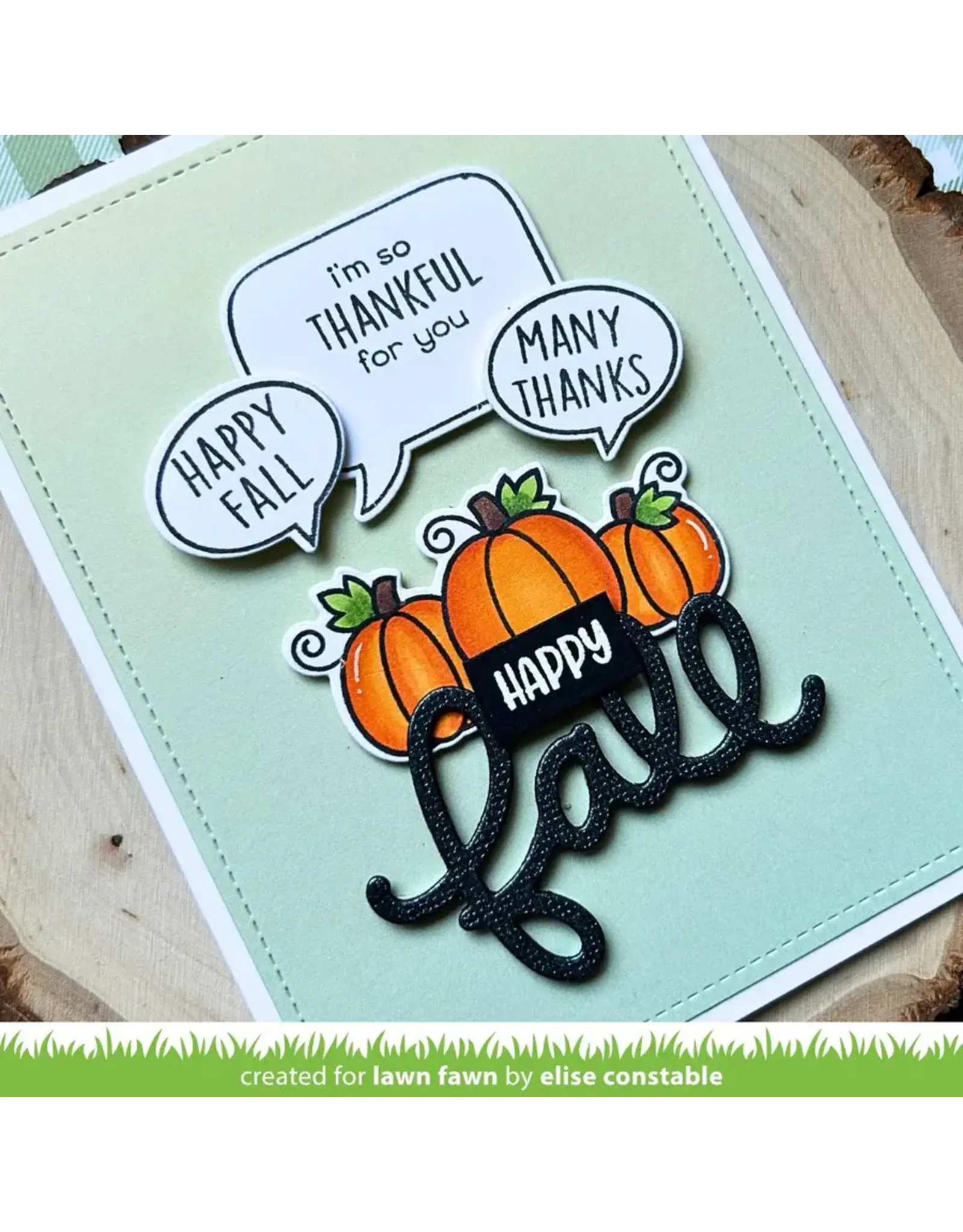 LAWN FAWN LAWN FAWN SCRIPTY FALL DIE