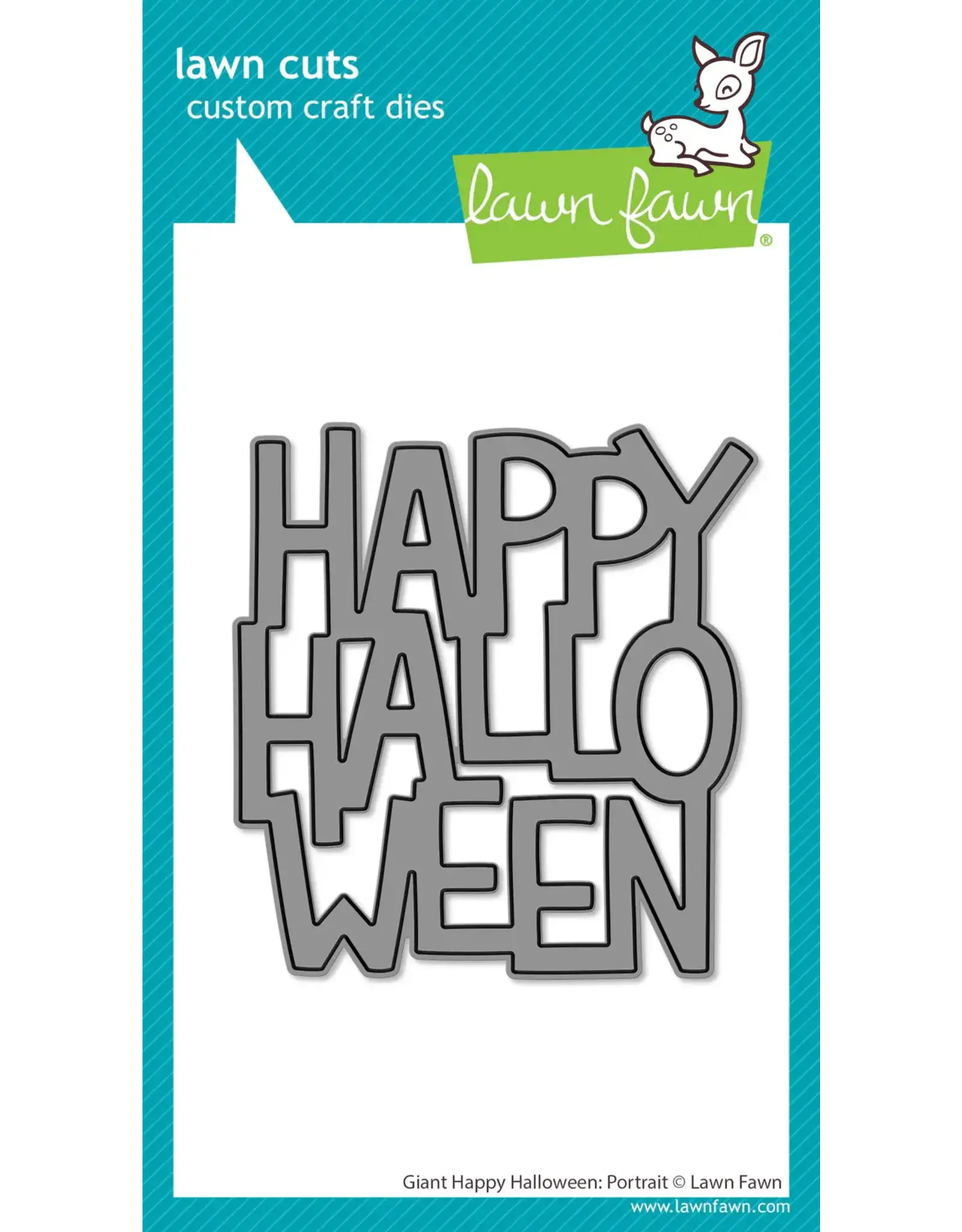 LAWN FAWN LAWN FAWN GIANT HAPPY HALLOWEEN: PORTRAIT DIE