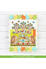 LAWN FAWN LAWN FAWN FALL LEAVES BORDER DIE SET