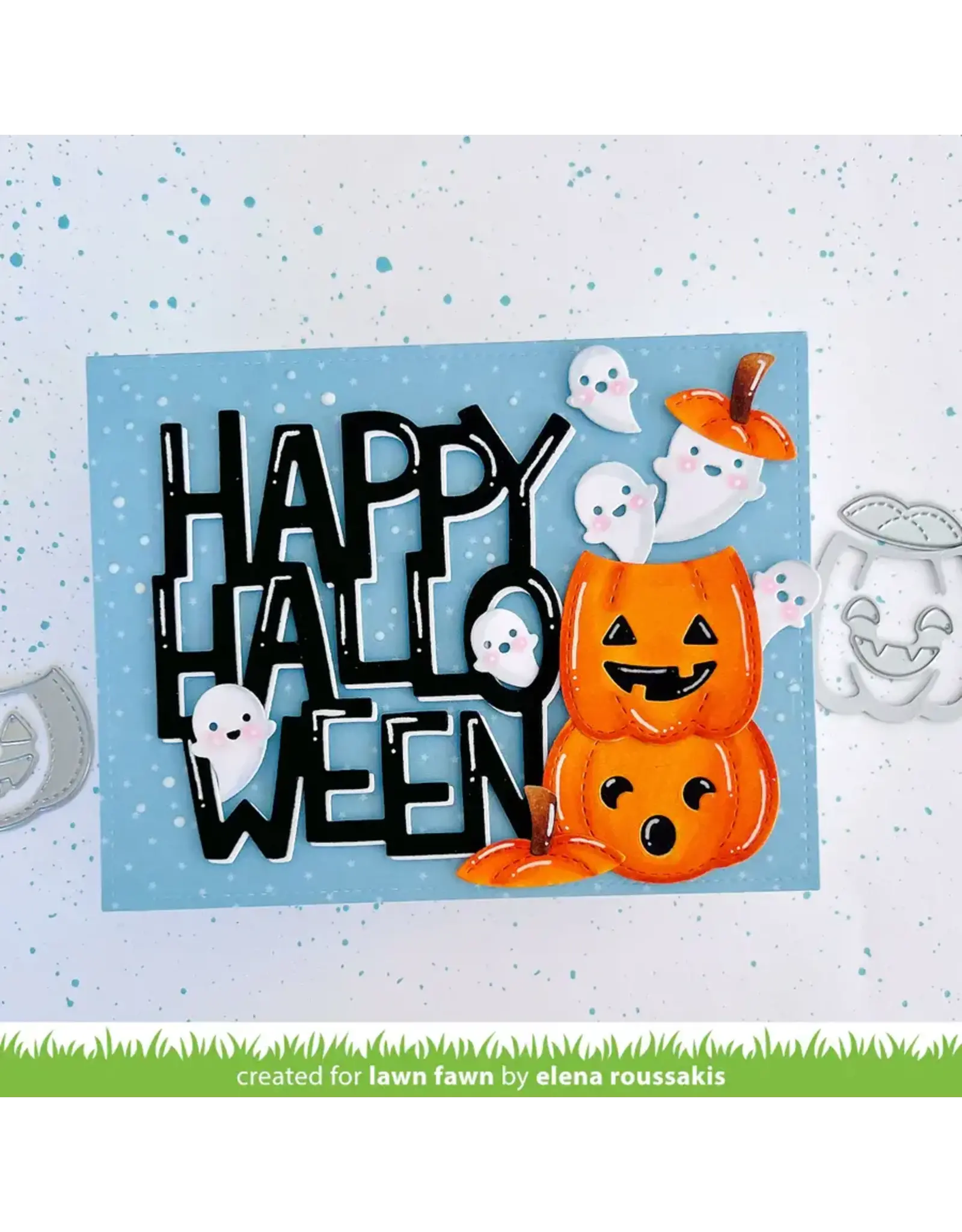 LAWN FAWN LAWN FAWN GIANT HAPPY HALLOWEEN: PORTRAIT DIE