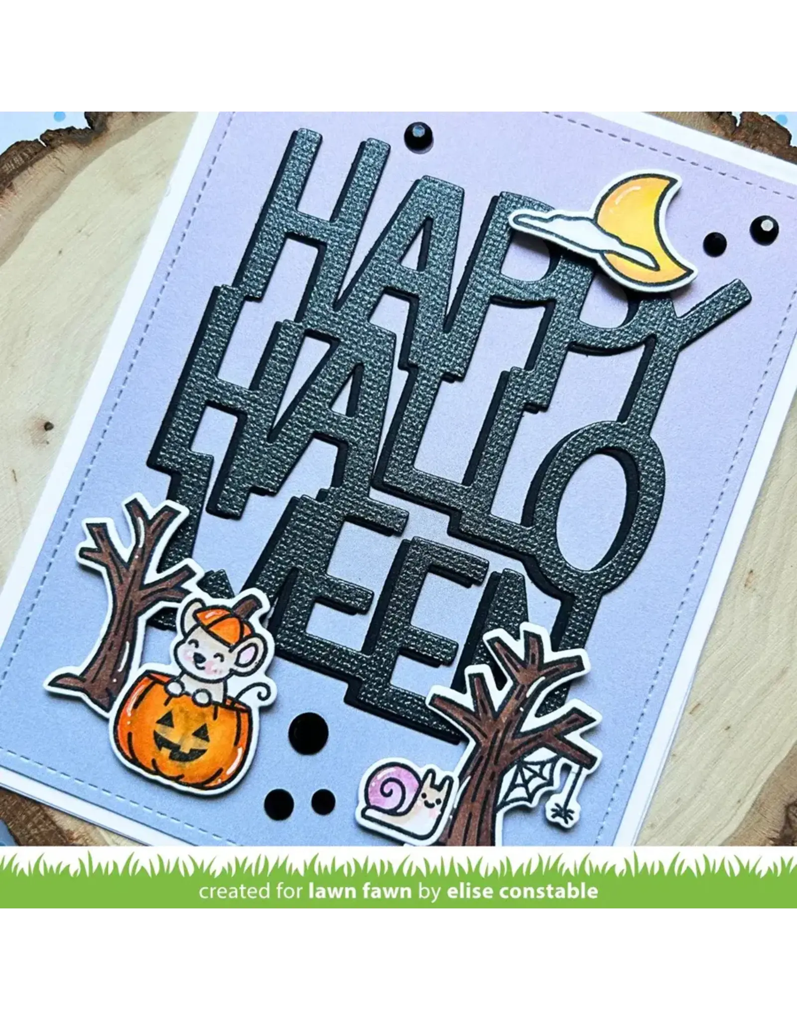 LAWN FAWN LAWN FAWN GIANT HAPPY HALLOWEEN: PORTRAIT DIE