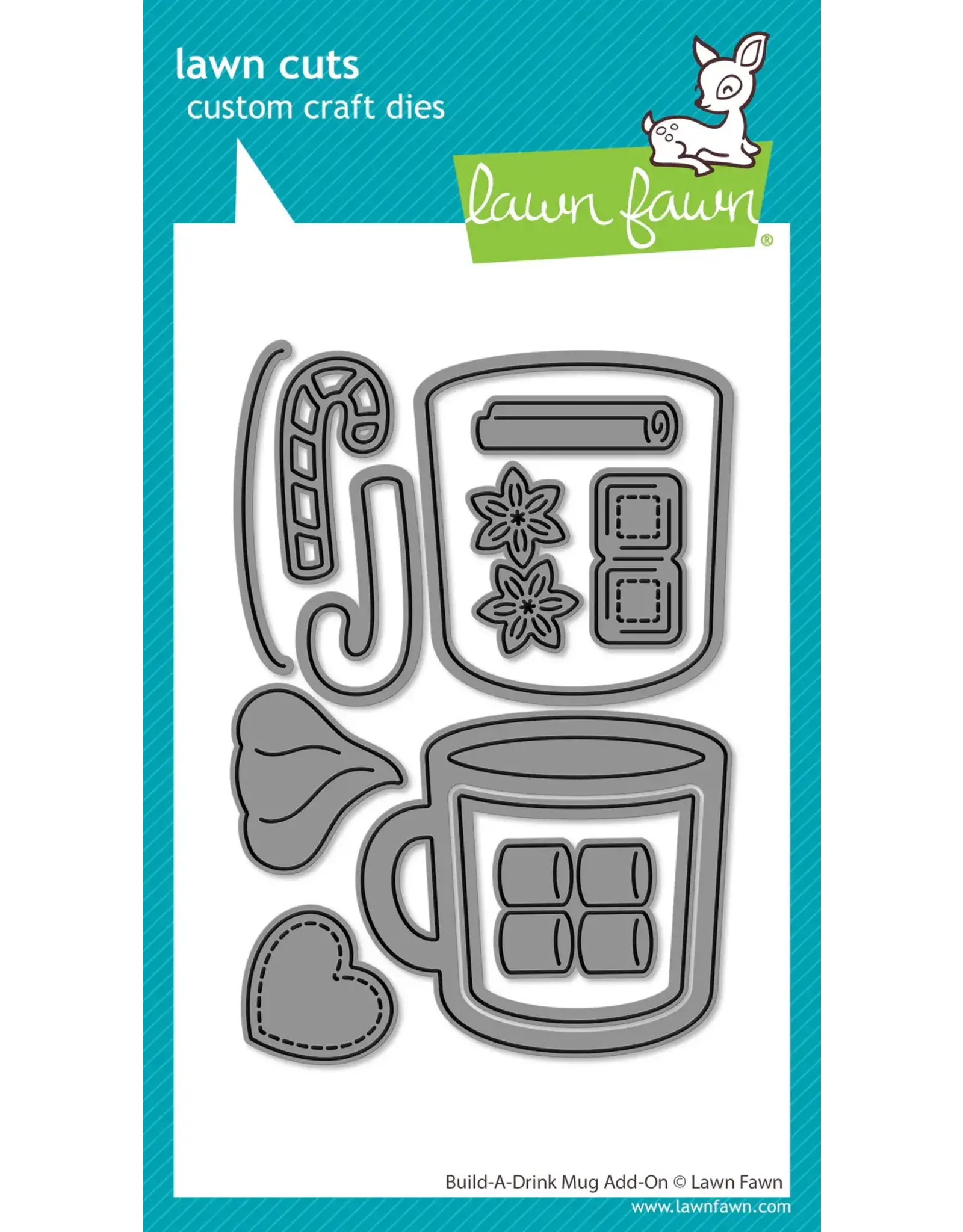 LAWN FAWN LAWN FAWN BUILD-A-DRINK MUG ADD-ON DIE SET