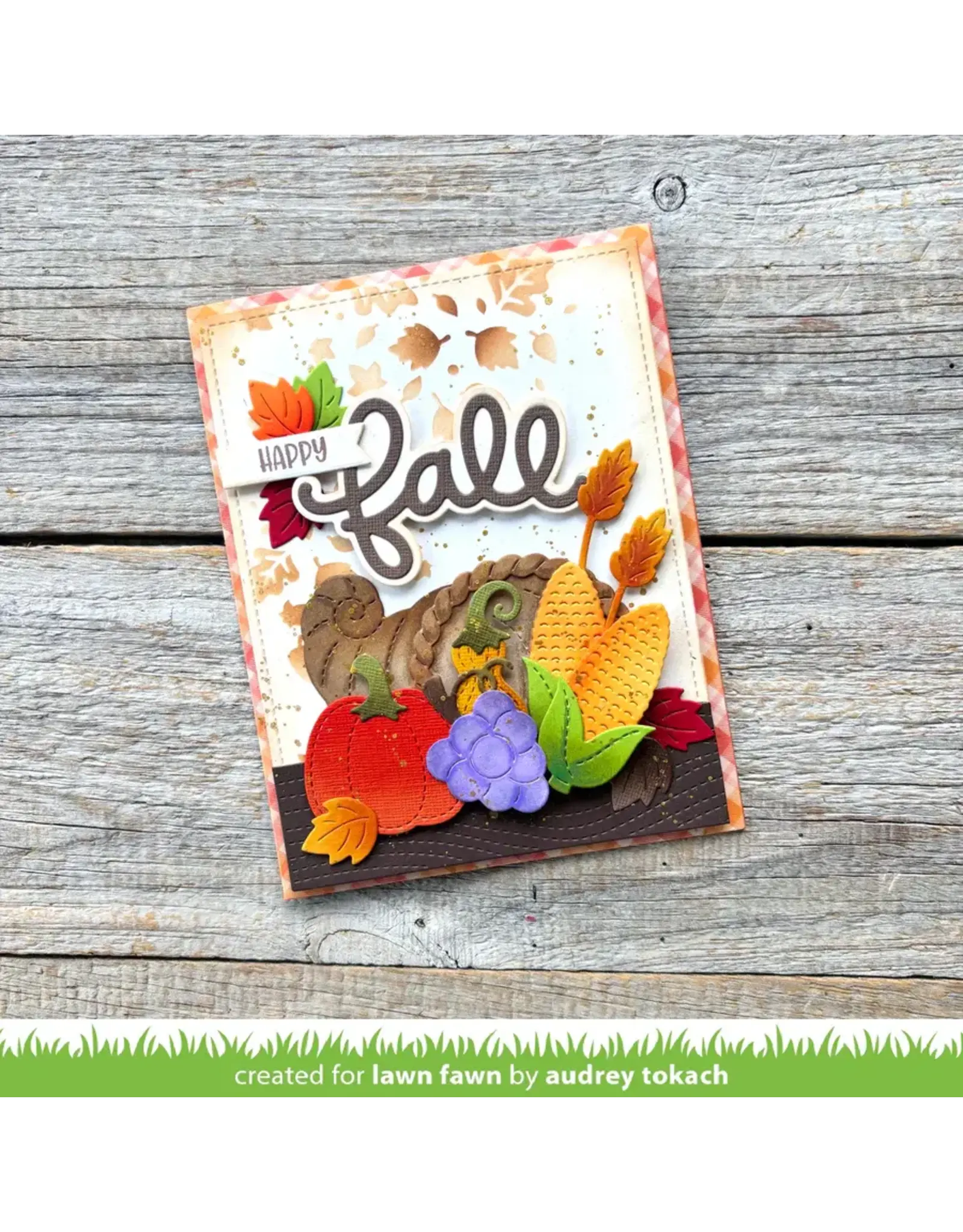 LAWN FAWN LAWN FAWN CORNUCOPIA DIE SET