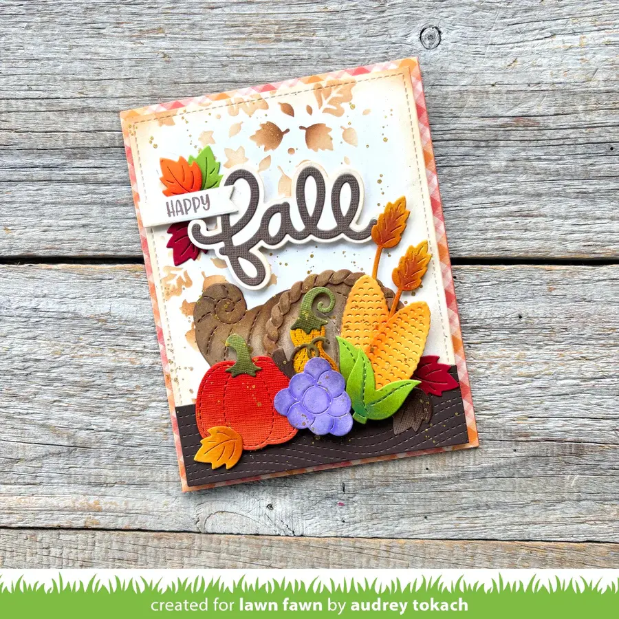 LAWN FAWN LAWN FAWN CORNUCOPIA DIE SET