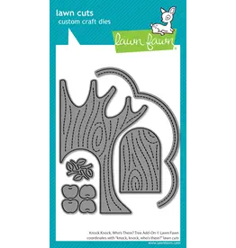 LAWN FAWN LAWN FAWN KNOCK KNOCK, WHO'S THERE? TREE ADD-ON DIE SET