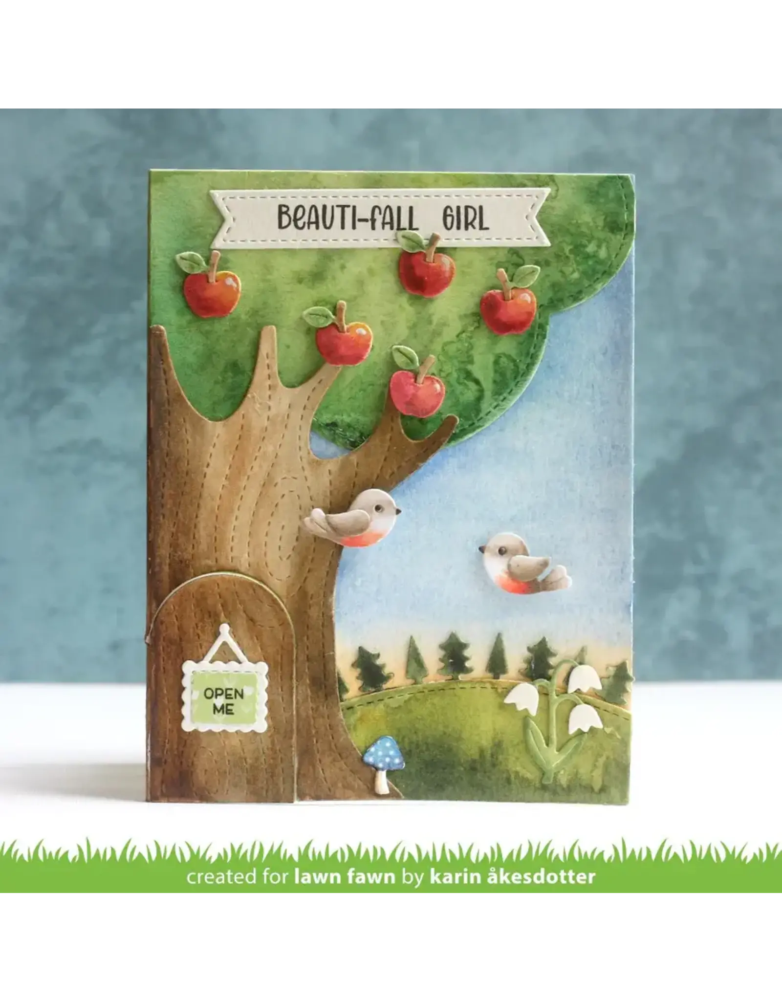 LAWN FAWN LAWN FAWN KNOCK KNOCK, WHO'S THERE? TREE ADD-ON DIE SET