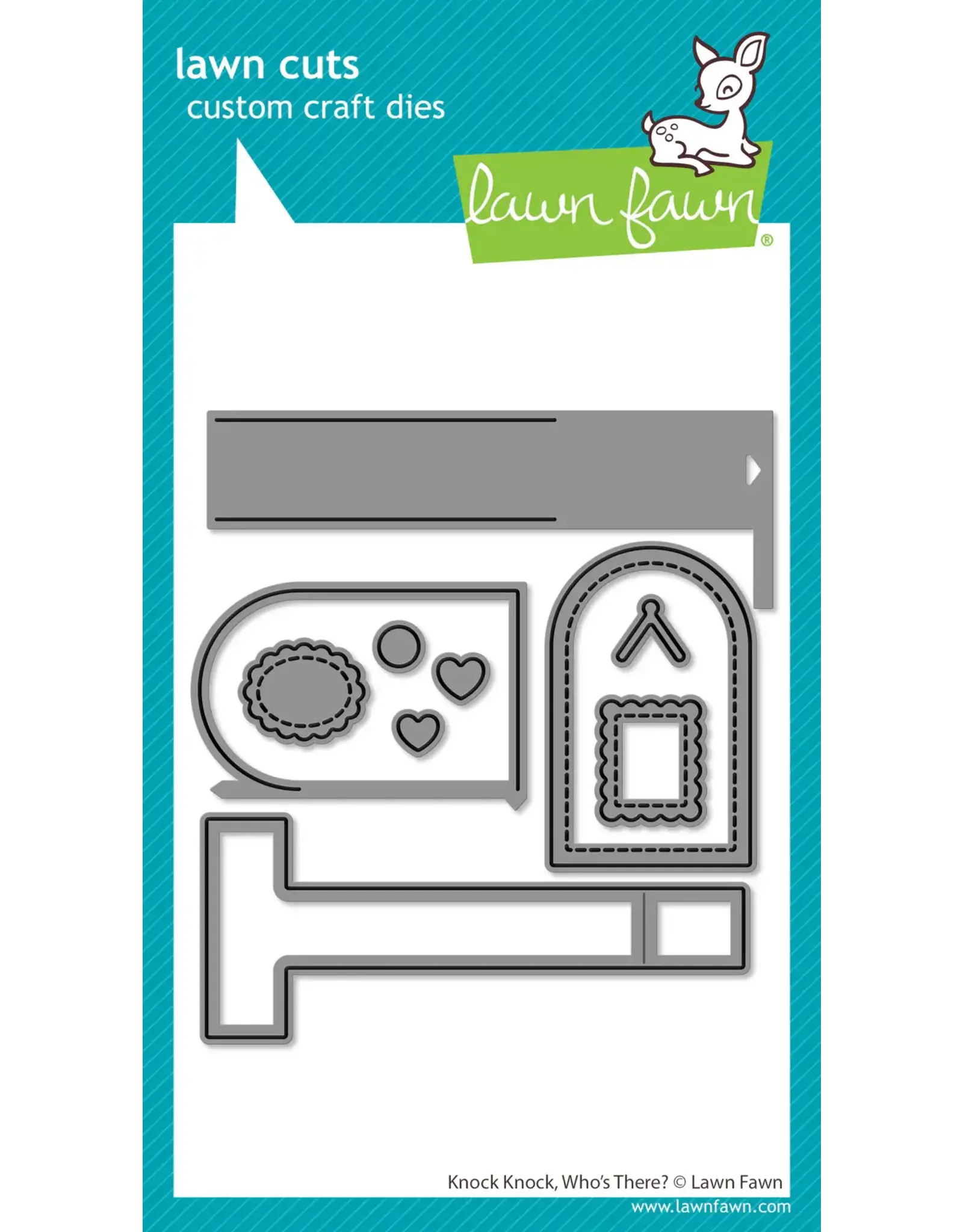 LAWN FAWN LAWN FAWN KNOCK KNOCK, WHO'S THERE? DIE SET