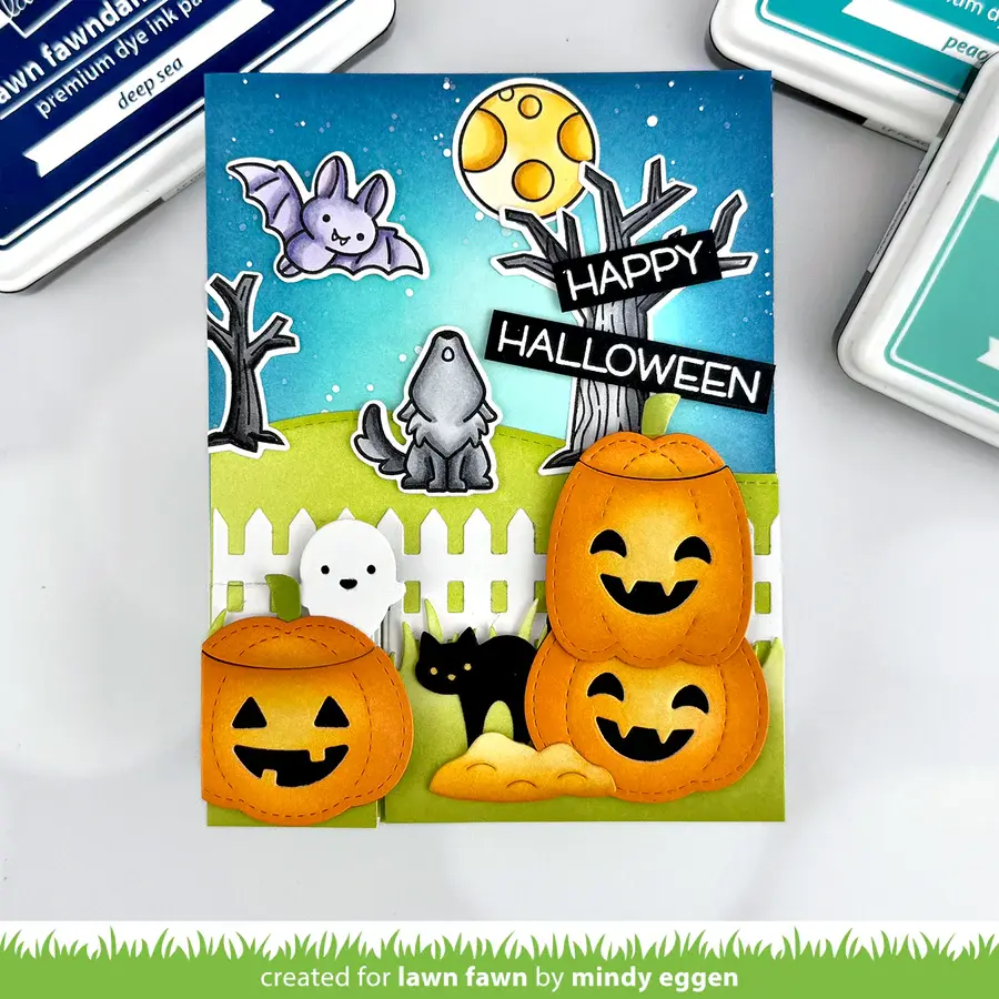 LAWN FAWN LAWN FAWN KNOCK KNOCK, WHO'S THERE? RECTANGLE DOOR ADD-ON DIE SET