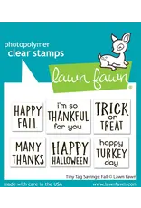 LAWN FAWN LAWN FAWN TINY TAG SAYINGS: FALL CLEAR STAMP SET