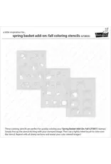 LAWN FAWN LAWN FAWN SPRING BASKET ADD-ON: FALL COLORING STENCIL 3/PK