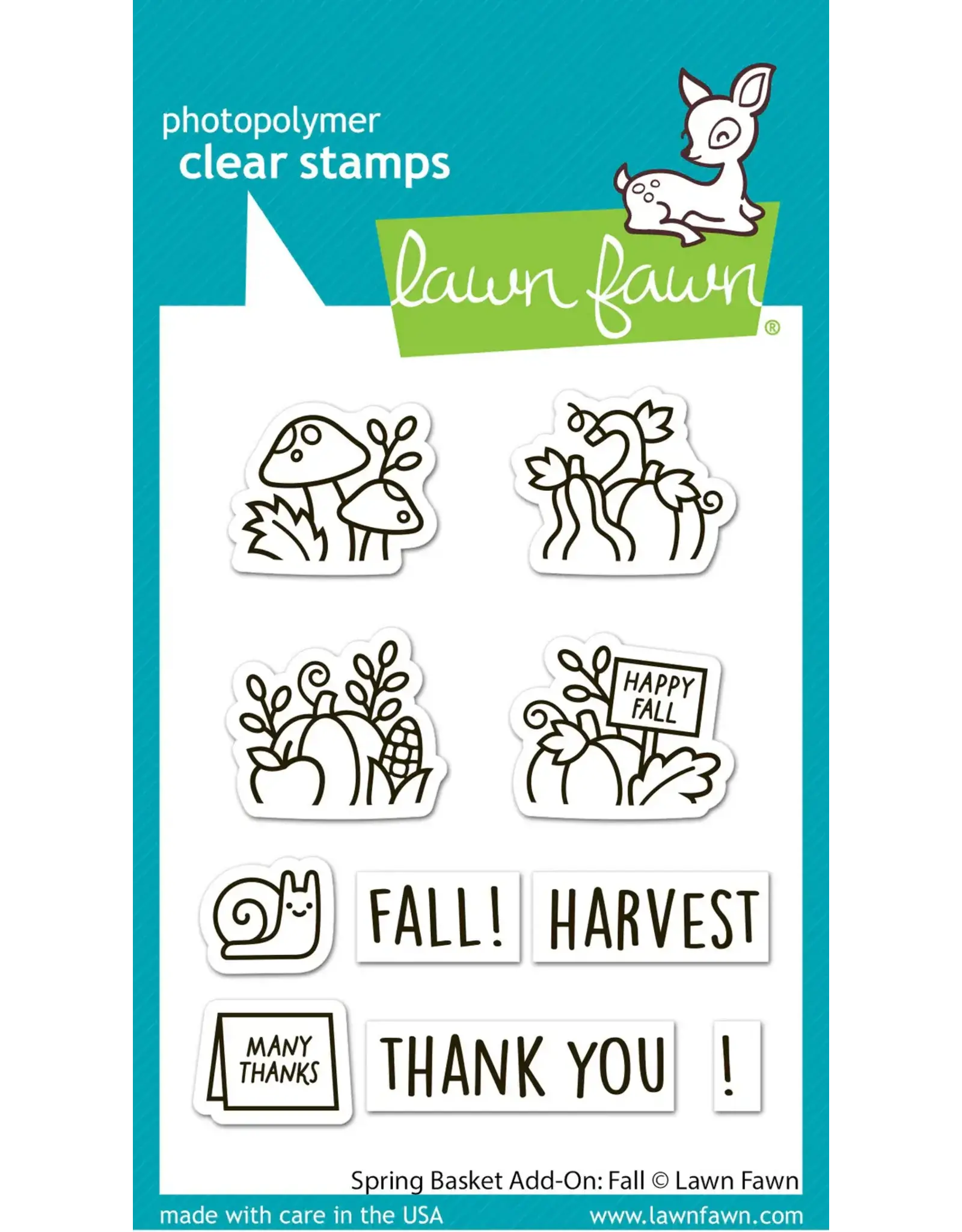 LAWN FAWN LAWN FAWN SPRING BASKET ADD-ON: FALL CLEAR STAMP SET