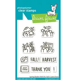 LAWN FAWN LAWN FAWN SPRING BASKET ADD-ON: FALL CLEAR STAMP SET