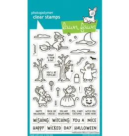 LAWN FAWN LAWN FAWN HALLOWEEN MICE CLEAR STAMP SET