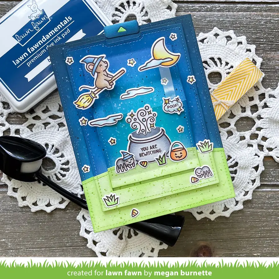 LAWN FAWN LAWN FAWN HALLOWEEN MICE CLEAR STAMP SET
