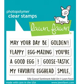 LAWN FAWN LAWN FAWN SILLY GOOSE! SENTIMENT ADD-ON CLEAR STAMP SET