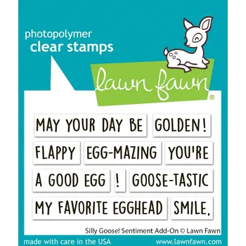 LAWN FAWN LAWN FAWN SILLY GOOSE! SENTIMENT ADD-ON CLEAR STAMP SET