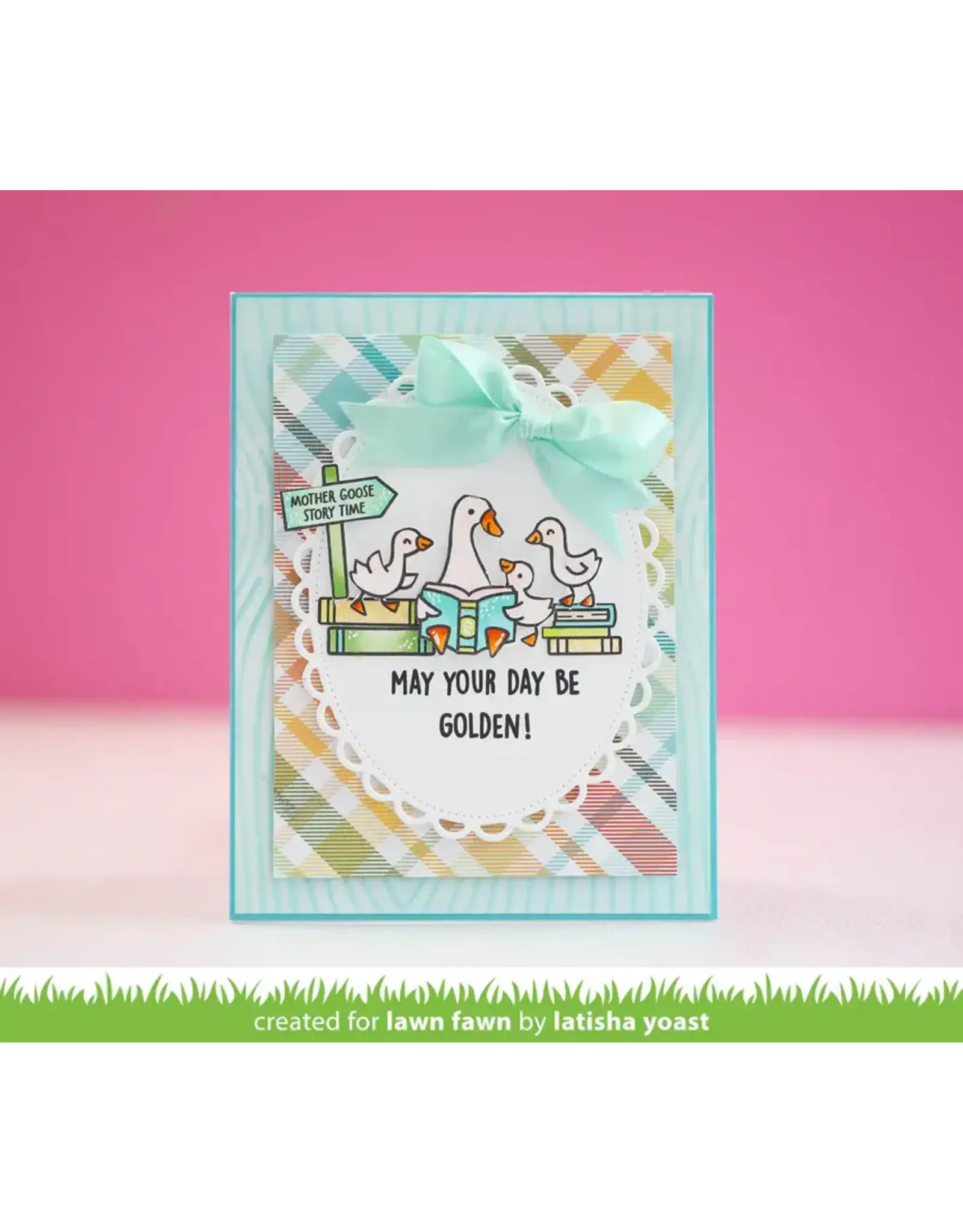 LAWN FAWN LAWN FAWN SILLY GOOSE! SENTIMENT ADD-ON CLEAR STAMP SET